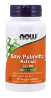 NOW Saw Palmetto Extract 320 mg 90 Veggie Softgels ~ Prostate Support