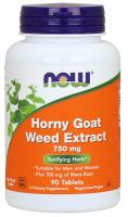 NOW Horny Goat Weed Extract 750 mg 90 Tabs ~ Tonifying Herb*