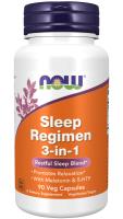 NOW Sleep Regimen 3-in-1 90 VCaps ~ Restful Sleep Blend*