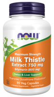 NOW Milk Thistle Extract, 750 mg, 90 VCaps