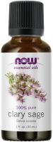 NOW Clary Sage Essential Oil, 1 oz