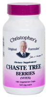 Dr. Christopher's Chaste Tree Berries, 100 VCaps ~ Menopause Support