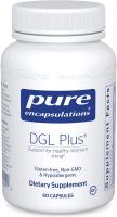 Pure Encapsulations DGL Plus, 60 VCaps ~ For Acid Reflux & Ulcers
