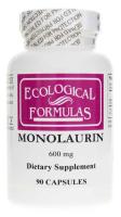 Ecological Formulas Monolaurin 600 mg, 90 Caps ~ Great Anti-Viral