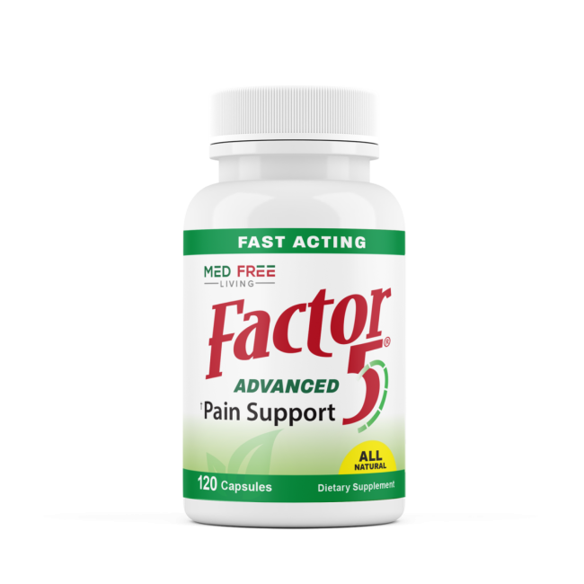 Med Free Living Factor 5 ~ Advanced Pain Support, 120 VCaps