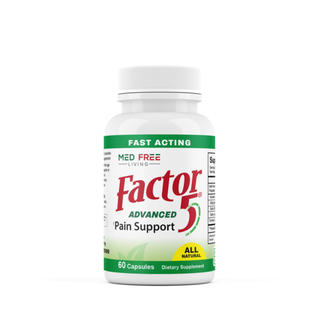 Med Free Living Factor 5 ~ Advanced Pain Support, 60 VCaps