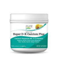 Pure Essence Ionic-Fizz™ Super D-K Calcium Plus™ Raspberry Lemon 7.41 oz (210 gm) ~ Support Bones, Muscles, Prostate & Breast Health