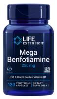 Life Extension Mega Benfotiamine (Water Soluble B-1) 250 mg, 120 VCaps