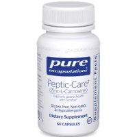 Pure Encapsulations Peptic-Care (Zinc-L-Carnosine) 60 VCaps ~ For Ulcers & Acid Reflux