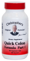 Dr. Christopher's Quick Colon Formula Part 1, 100 VCaps ~ For Constipation