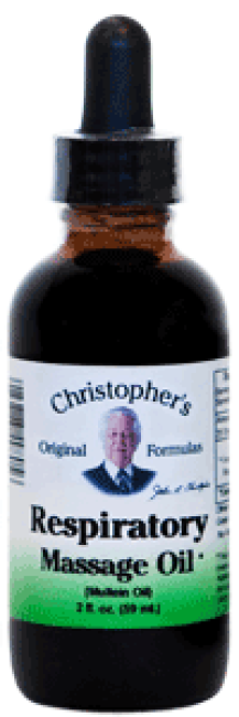 Dr. Christopher's Respiratory Massage Oil, 2 oz.