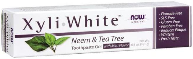 NOW Xyliwhite Neem & Tea Tree Toothpaste Gel 6.4 oz.