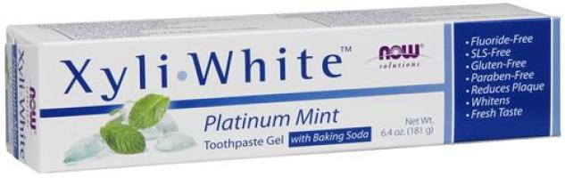 NOW XyliWhite™ Platinum Mint Toothpaste Gel with Baking Soda 6.4 oz.