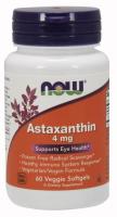 NOW Astaxanthin 4 mg 60 Veggie Softgels ~ Eye Support