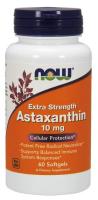 NOW Astaxanthin Extra Strength 10 mg 60 Softgels ~ Cellular Protection