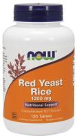 NOW Red Yeast Rice, 1200 mg, 120 Tabs ~ Cholesterol Support
