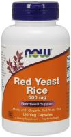 NOW Red Yeast Rice, 600mg, 120 VCaps ~ Cholesterol Support