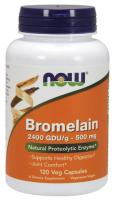 NOW Bromelain, 2400 GDU, 500 mg 120 Vcaps®