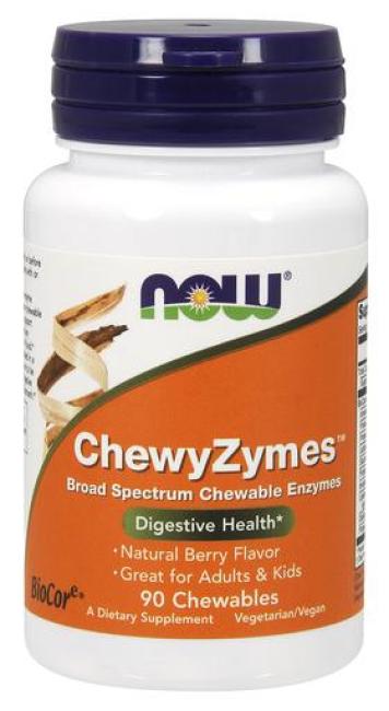 NOW ChewyZymes 90 Chewables (VEGAN)