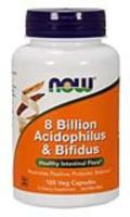 NOW 8 Billion Acidophilus and Bifidus 120 Vcaps®