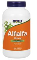 NOW Alfalfa 650 mg 500 Tabs ~ Super Green