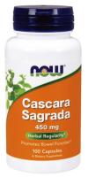 NOW Cascara Sagrada 450 mg 100 VCaps ~ Relieves Constipation