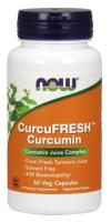 NOW CurcuFRESH Curcumin, 60 VCaps ~ 40X Bioavailability